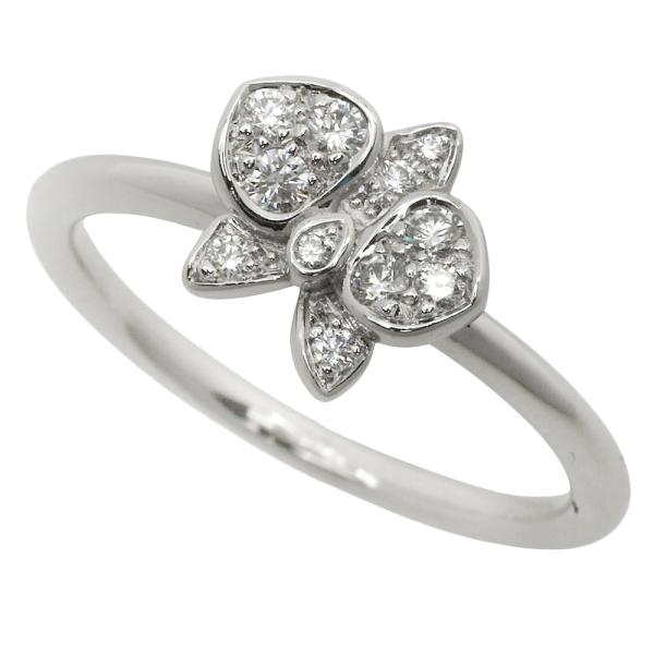 カルティエ CARTIER カレスドルキデパルリング K18WG ホワイトゴールド メレダイヤモンド...