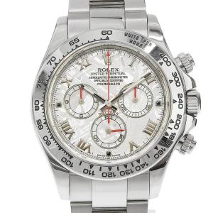 ロレックス ROLEX デイトナ メテオライト 116509 V番 金無垢 シルバー文字盤 K18WG 約214.9g 自動巻 時計 本物保証 箱・保付 新品同様