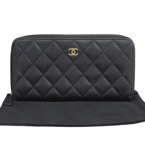 シャネル CHANEL ココマーク マトラッセ タイムレスクラシック AP0242 ラウンドファスナ...