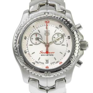 タグホイヤー TAG HEUER リンク シーレーサー クロノグラフ デイト CT1114 BA0551 SS クォーツ 本物保証 希少 レア 箱・保付 新品同様