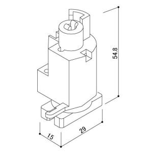 YK:HH2K-31188 YKK クローゼットドア折れ戸用 ガイドローラー(HH2K