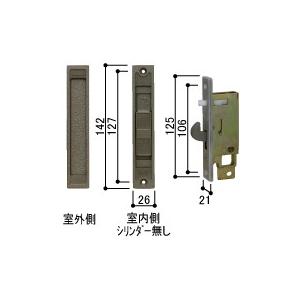 YBHHW-HHJ-0403 YKK 玄関引戸 戸先錠 戸先内外締り錠 YB YBHHW-HHJ-0403 YKK 玄関引戸 戸先錠 戸先内外締り錠 YB