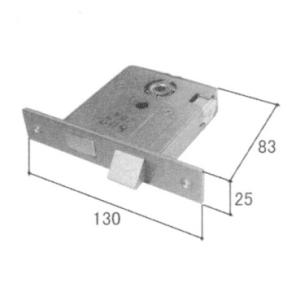 三協立山アルミ 玄関ドア 錠交換 補修部品 純正品 錠ケース 美和ロック製 刻印MIWA THM ネ...
