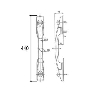 YKK AP HH3K15734 YKK 玄関ドア 交換用シリンダー錠 プッシュプル