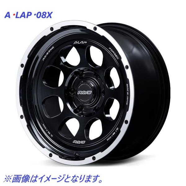 【納期要確認】RAYS A・LAP・08X SIZE:8J-18 ET:+20 PCD:139.7‐...