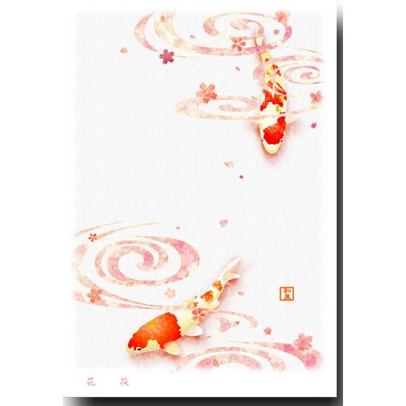 桜ことばポストカード 花筏 春の絵葉書