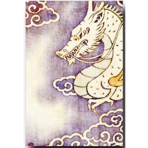 和風イラストポストカード 染絵風 雲龍 龍の絵葉書の商品画像