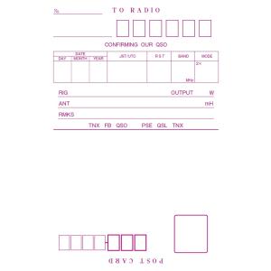 QC04 アマチュア無線用 既製品QSLカード...の詳細画像2