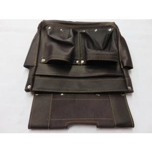 牛本革 釘袋 ダークブラウン 限定品 日本製の詳細画像4
