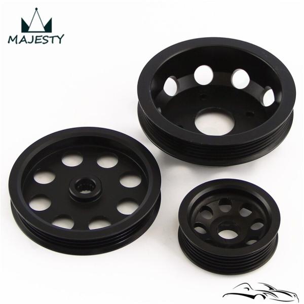 軽量アルミ クランクプーリーキット 1989-1998 SR20DET N * ディッサン 240S...