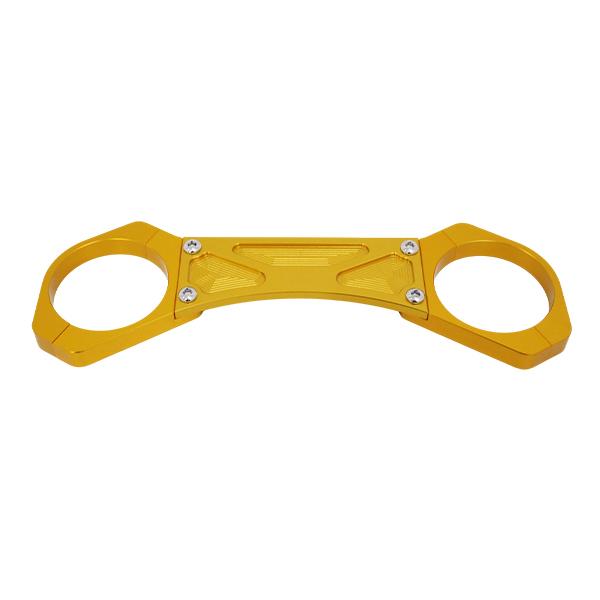 ю 【メール便】 カワサキ ZRX1100 フロントフォーク スタビライザー ゴールド 1個 Φ62...