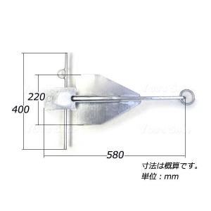 ダンフォース型アンカー 5キロ 小型ボート用 ...の詳細画像1