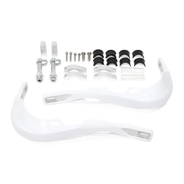 ю 【送料無料】  カワサキ KLX125 ハンドガード 芯入り  白 ホワイト 左右 セット ナッ...