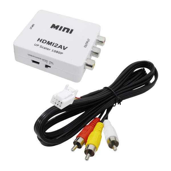 ю ミラーリング キット HDMI ⇒ RCA 変換 アダプタ ケーブル スマホ画面をカーナビ表示 ...
