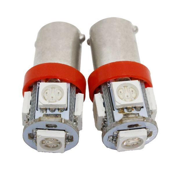 Б 【メール便】 LED バルブ BA9s/G14 平行ピン 180度 SMD 3chip 12V ...