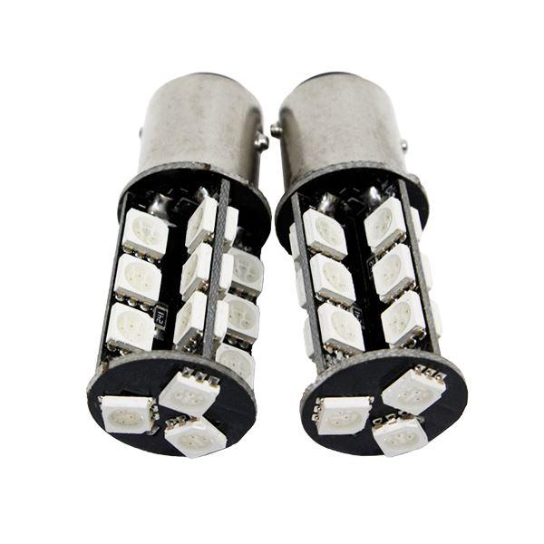 Б 高輝度 LED バルブ S25/BAY15d ダブル段違い 180度 3chip SMD 27連...