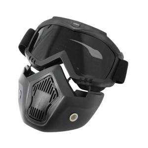 Б サバゲー マスク ゴーグル フェイスガード バイク ジェットヘルメット用 フルフェイスマス MTB ゴーグル フェイスマスク 眼鏡 対応