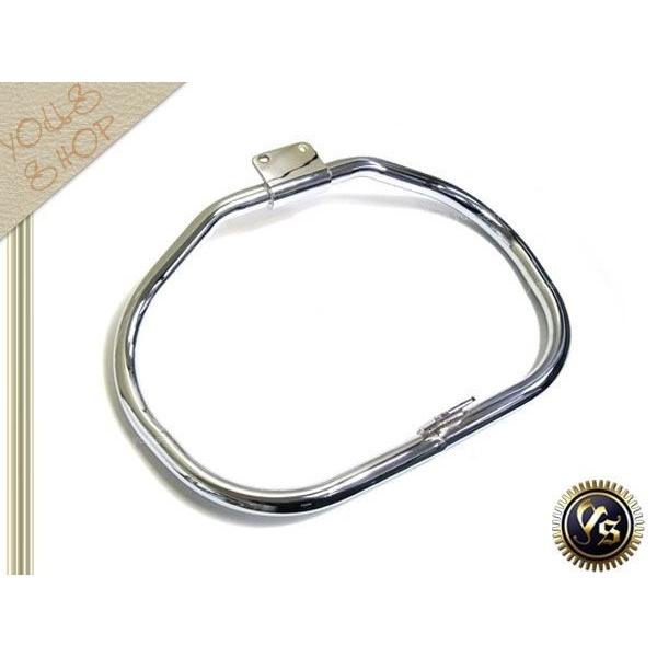 ハーレー XL883 スポーツスター エンジンガード メッキ シルバー