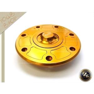 CNC アルミ タンクキャップ 7穴 ゴールド GPZ900R バリオス ZRX400