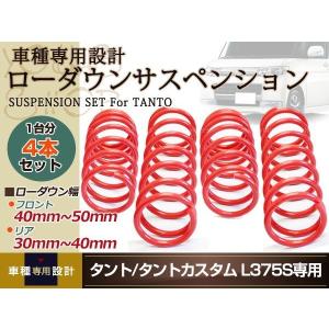 L175 L375ムーブ　タント　リア75mmローダウンキット　※要説明文 DOWN FORCE 固定式】 車高調キット DAIHATSU L375S タント
