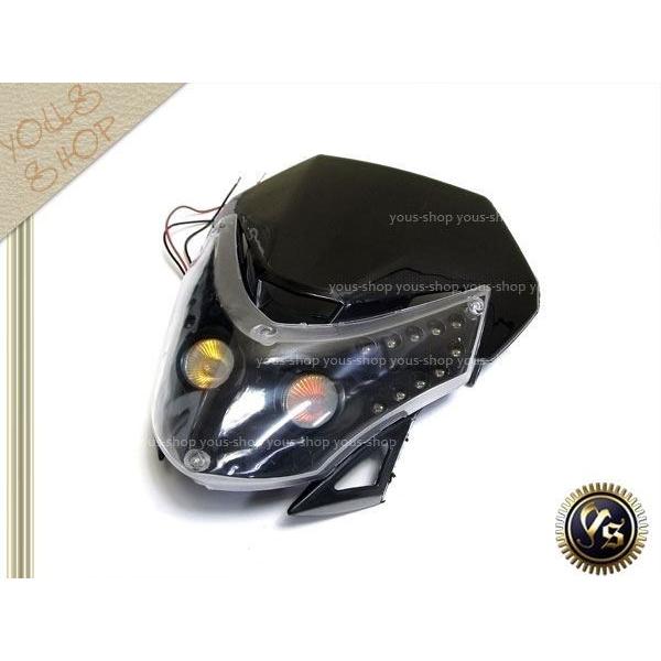 LEDヘッドライト WR250SB ランツァRMX DT200 FTR223 Dトラッカー マスク