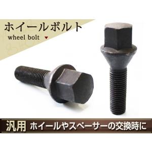 首下65mm ロングハブボルト ホイールボルト M14 P1.5 14R R14 球面 20本 ラグボルト 17HEX 17mm ブラック｜ショップユーズ