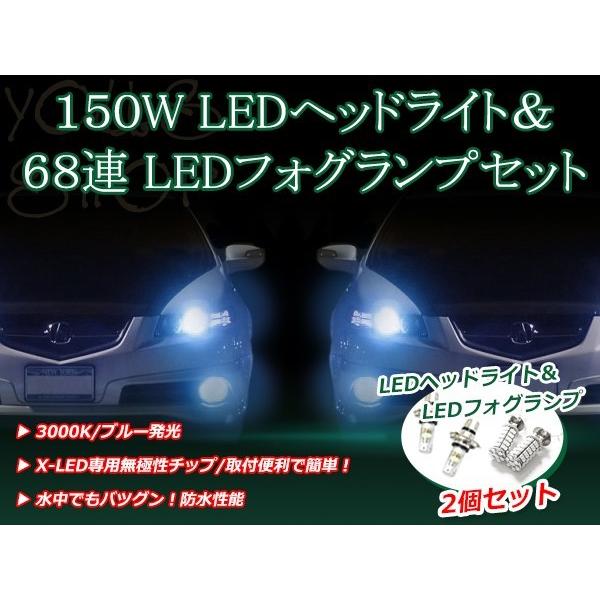 ミラ L50#/51#系 H9.5-H10.9 150W 12V/24V CREE LEDヘッドライ...