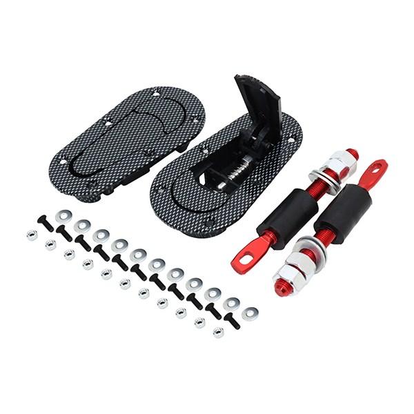 ボンネットピン ボンピン エアロキャッチ ブラック 2個入 スカイライン アルトワークス カプチーノ...