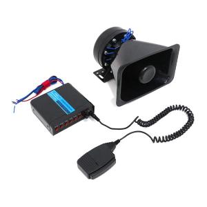 ю 《薄型》 サイレンアンプ 200W 8Ω 150×150×60mm 覆面仕様 拡声器用