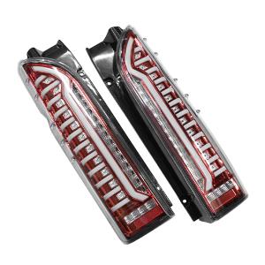 200系 ハイエース ダブル ファイバー LED テールライト レッド 左右