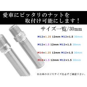 スタッドボルト M12 P1.25 12mm/...の詳細画像2