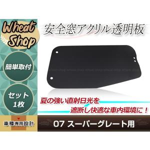 07スーパーグレート用 安全窓透明ブルー 透明 内窓用 : トラック