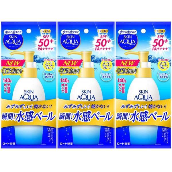 スキンアクア (skin aqua) 50+ UV スーパー モイスチャージェル 大容量ポンプタイプ...