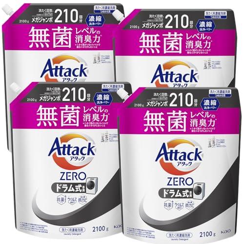 【ケース販売】アタックZERO アタック液体史上 最高の清潔力。無菌レベルの消臭力 ドラム式専用 詰...