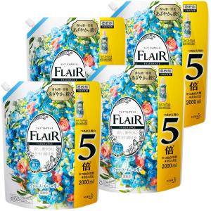 フレアフレグランス 柔軟剤 フラワー&amp;ハーモニー 詰め替え 大容量 2000ml×4個 梱販売 大容量