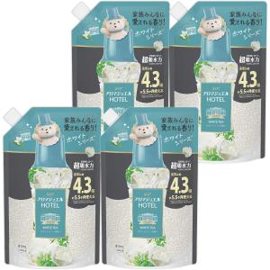 レノア ハピネス アロマジュエル 香り付けビーズ ホワイトティー 詰め替え 1810mL ｘ4袋 柔軟剤を一緒に使って効果長続き