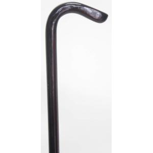 縞黒檀Ｌ曲りステッキ（杖）スネークヘッド型 Ｍ【送料無料】