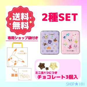 ポケモン タイプミニ缶 2種セット チョコレート チョコ バレンタイン 2023｜shop101