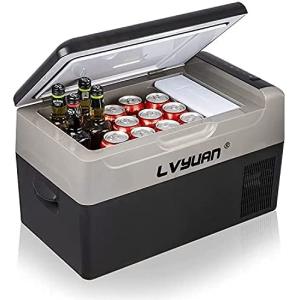LVYUAN車載冷蔵庫 22L 製氷コーナー付き -20℃〜20℃ [LG コンプレッサー搭載&氷点下まで脅威の冷却ス
