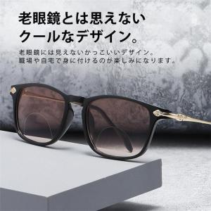 老眼鏡 遠近両用 シニアグラス メンズ メガネ...の詳細画像4