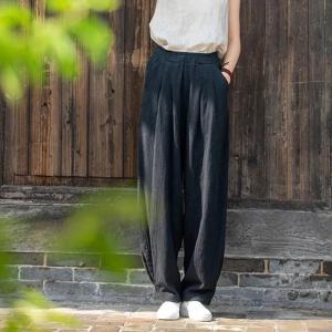 ワイドパンツ レディース パンツ ウエストゴム...の詳細画像2