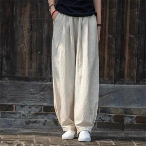 ワイドパンツ レディース パンツ ウエストゴム...の詳細画像3