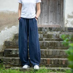 ワイドパンツ レディース パンツ ウエストゴム...の詳細画像4