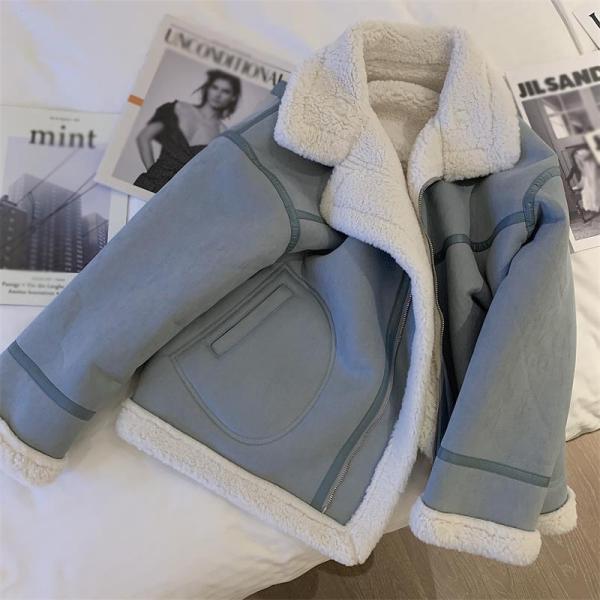 ボアジャケット ボアブルゾン レディース ボアコート アウター もこもこ ふわふわ 暖かい ゆったり...