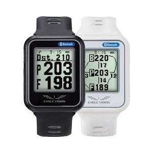 アサヒゴルフ 最新型 EAGLE VISION watch6 腕時計型 ゴルフ ナビ ウォッチ 6 EV-236 Black White イーグルビジョン｜shop68