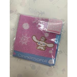 ご当地シナモロール　北海道限定★シマエナガコラボ・ジャガードタオル　pink