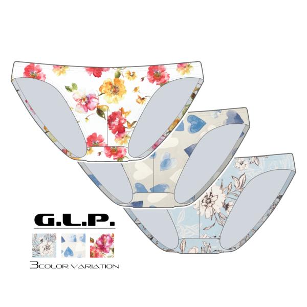 メンズビキニ G.L.P. ローライズビキニ フルバック プリント1102 日本製 送料無料 ビキニ...