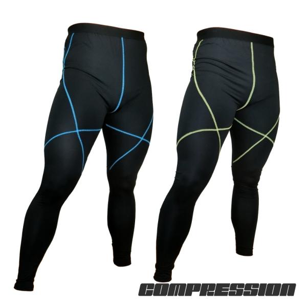 メンズ コンプレッションタイツ 吸汗速乾  送料無料 6010-378