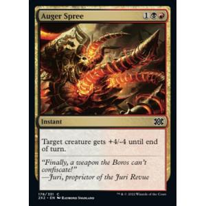 MTG ■金/英語版■ 《穴開け三昧/Auger Spree》★FOIL★ ダブルマスターズ2022...