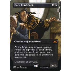 MTG ■黒/英語版■ 《闇の腹心/Dark Confidant》▲拡張アート▲ダブルマスターズ　2...